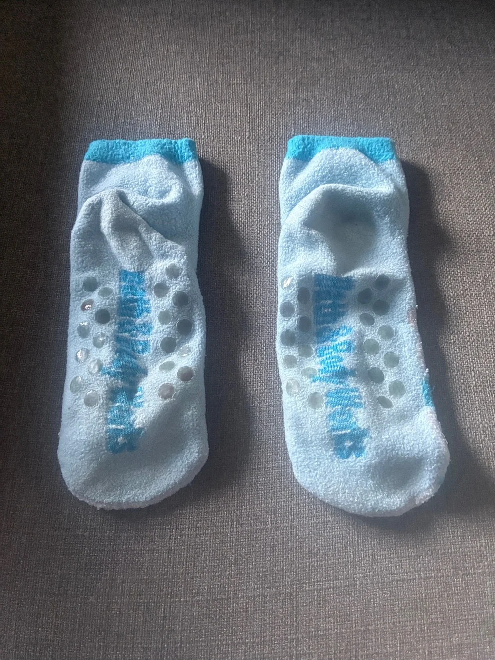 Bath & Body Works Blue and White Snowman Cozy Socks